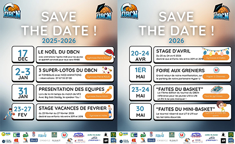 Photo de présentation de l'article : Les dates importantes de la saison